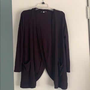 Maroon/dark purple cardigan from American Eagle